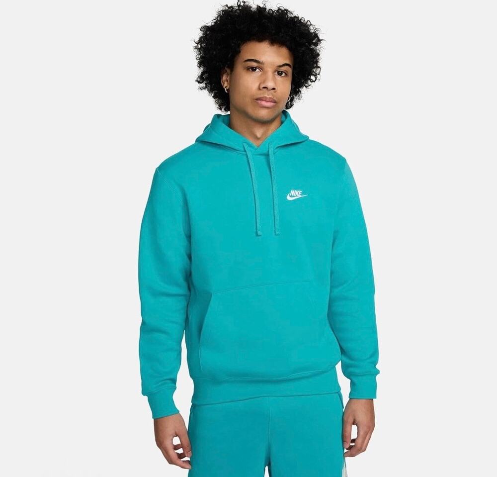 Nike Sportswear Club Fleece Pullover Hoodie Dusty Cactus Size Small EUC